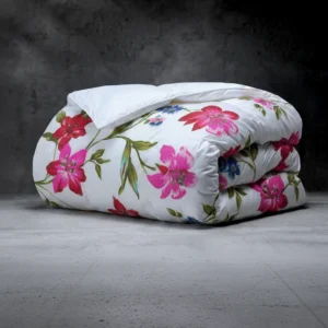 Pink Floral King Size Comforter